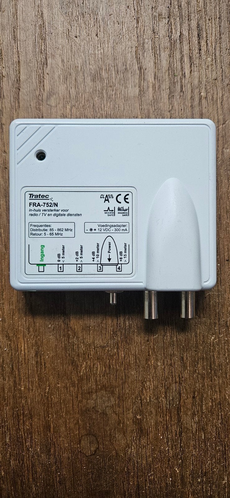 Tratec FRA-752/N in-huis versterker, Audio, Tv en Foto, Audiokabels en Televisiekabels, Ophalen of Verzenden, Gebruikt, Minder dan 2 meter