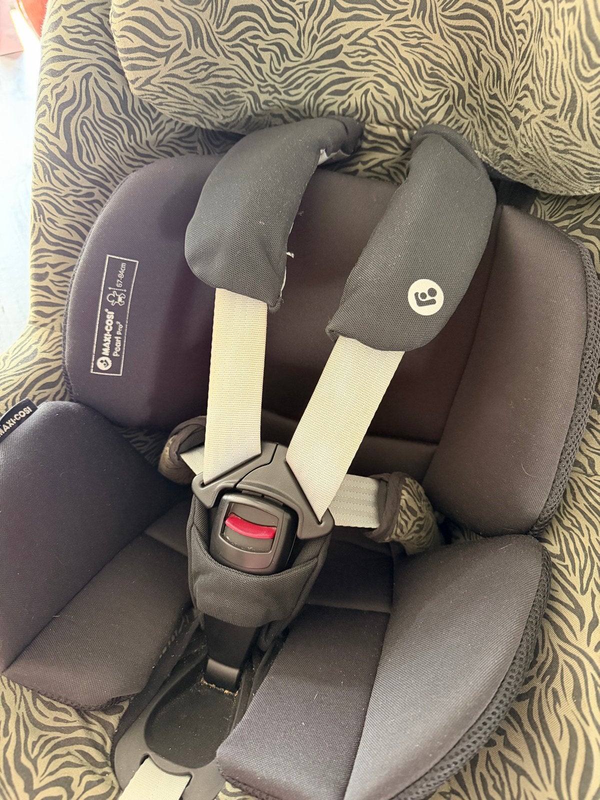 Maxi-Cosi Pearl Pro 2 i-Size met Ukje hoes, Ophalen, Gebruikt, 0 t/m 18 kg, Verstelbare rugleuning