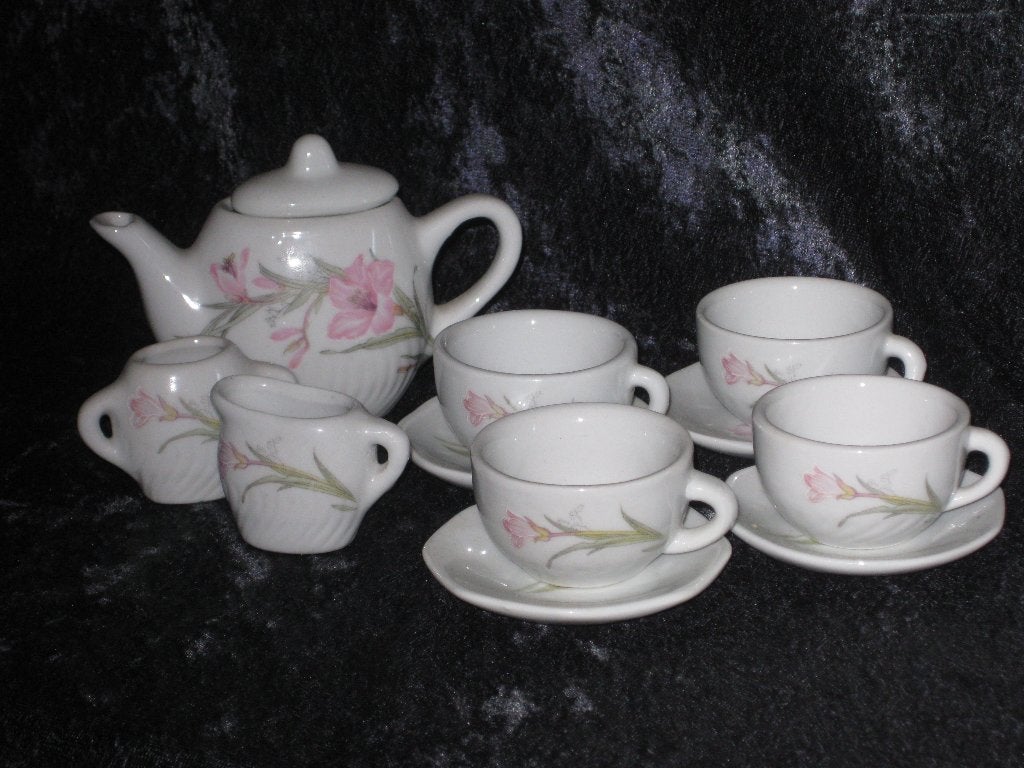 Kinderservies Porselein Rose Bloem, Ophalen