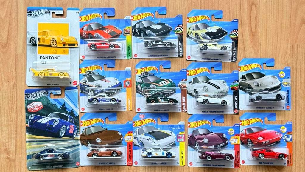 13x Porsche incl 2x chase, Ophalen of Verzenden, Zo goed als nieuw, Auto