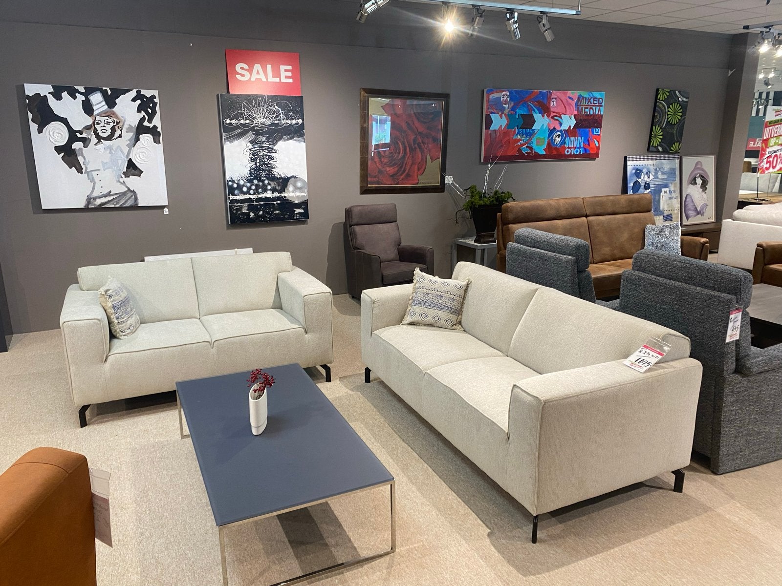 Showroom model bankstel - Perfecte staat, Tuin en Terras, Ophalen, Zo goed als nieuw, Bank