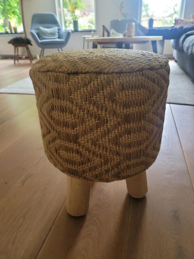 Kruk   poef, Ophalen, Rond, Minder dan 50 cm, Minder dan 50 cm