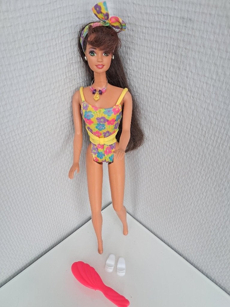 Vintage Mattel Barbie - Glitter Beach Teresa (1992), Ophalen of Verzenden, Zo goed als nieuw, Pop
