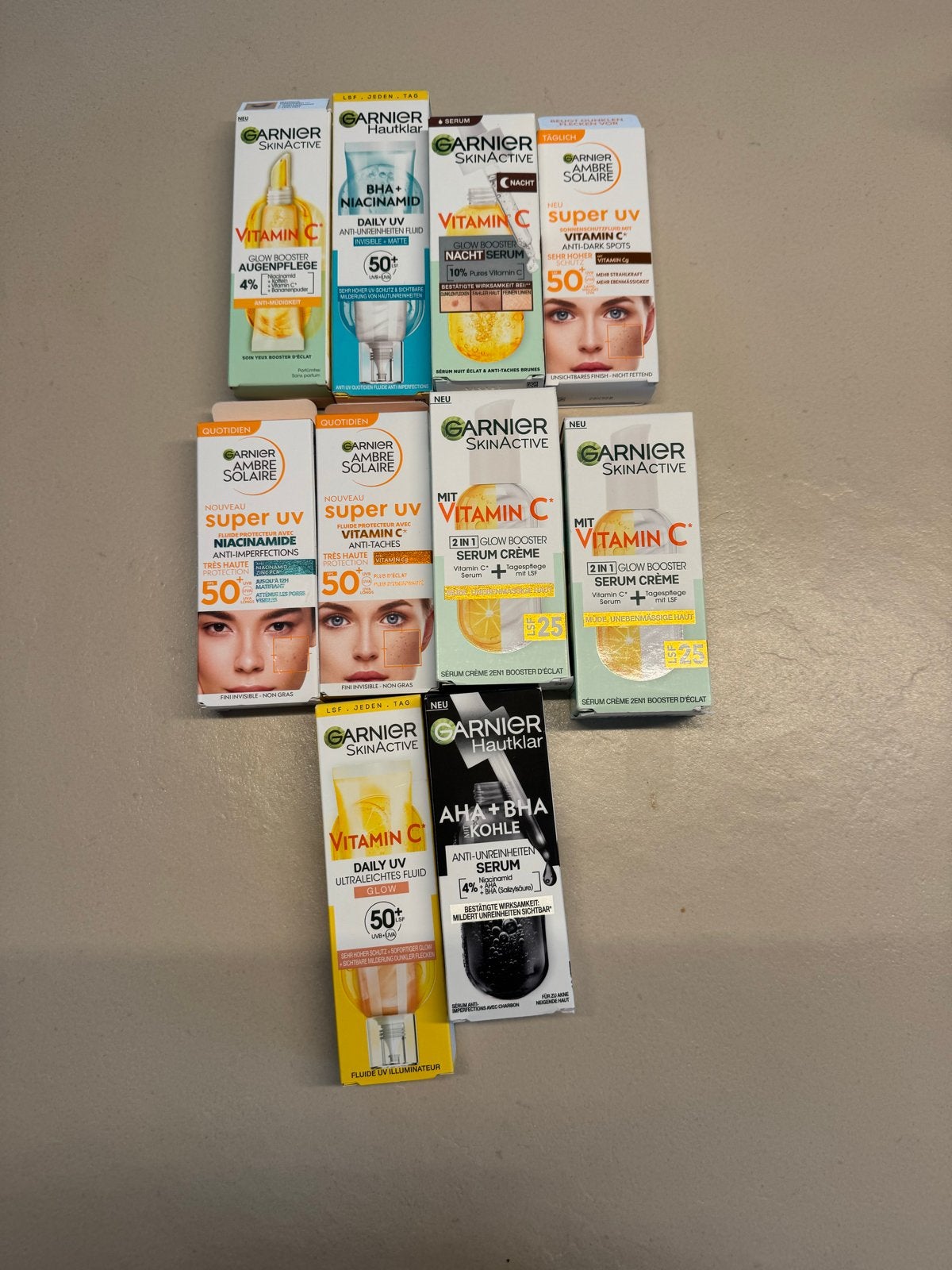 Garnier & Ambre Solaire Vitamine C Pakket, Ophalen of Verzenden, Nieuw, Gehele gezicht, Verzorging