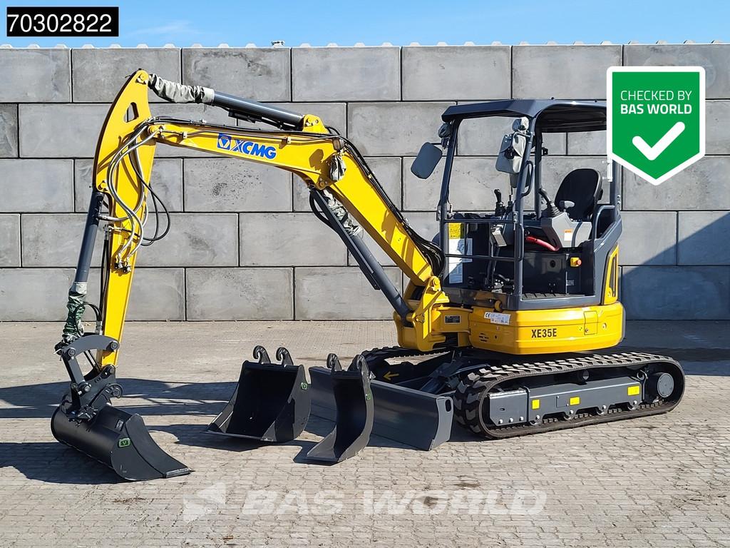 XCMG XE35 E Fabrieksgarantie- CW+3 Bakken - Yanmar Motor, Graafmachine