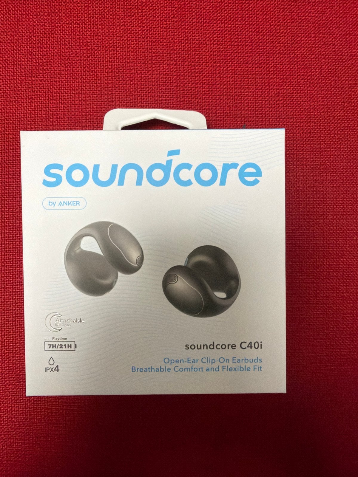 Soundcore by Anker C40i Open-Ear Clip-On Earbuds Zwart, Audio, Tv en Foto, Koptelefoons, Nieuw, Open-ear, Overige merken, Zwart