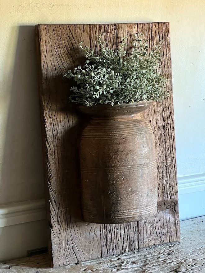 Oud houten wandpaneel kruik, Sliedrecht, Hout, Nieuw, Ophalen of Verzenden