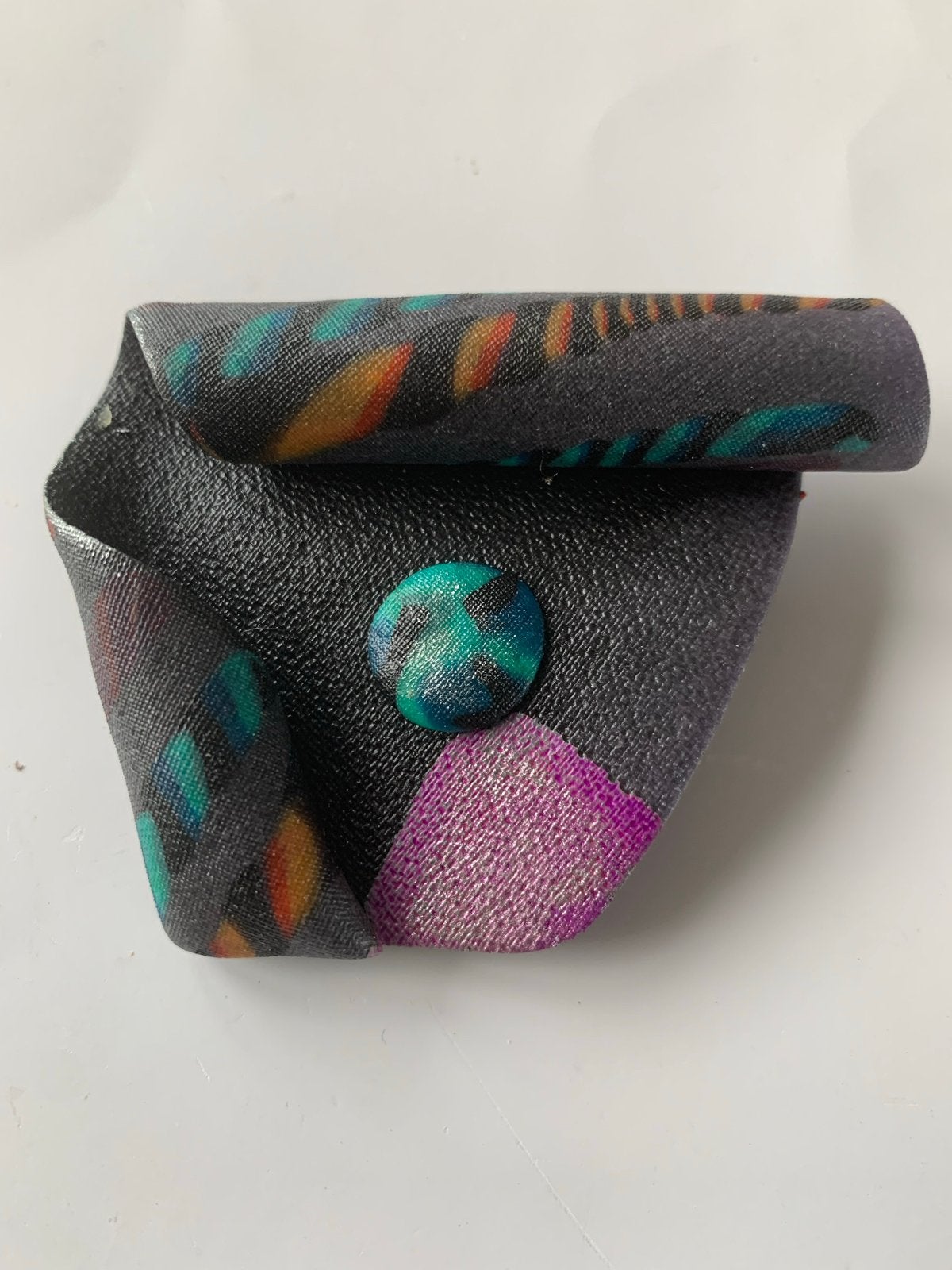 Vintage broche, nieuw, kleurrijk design, Overige materialen, Overige kleuren, Minder dan 4 cm, Nieuw