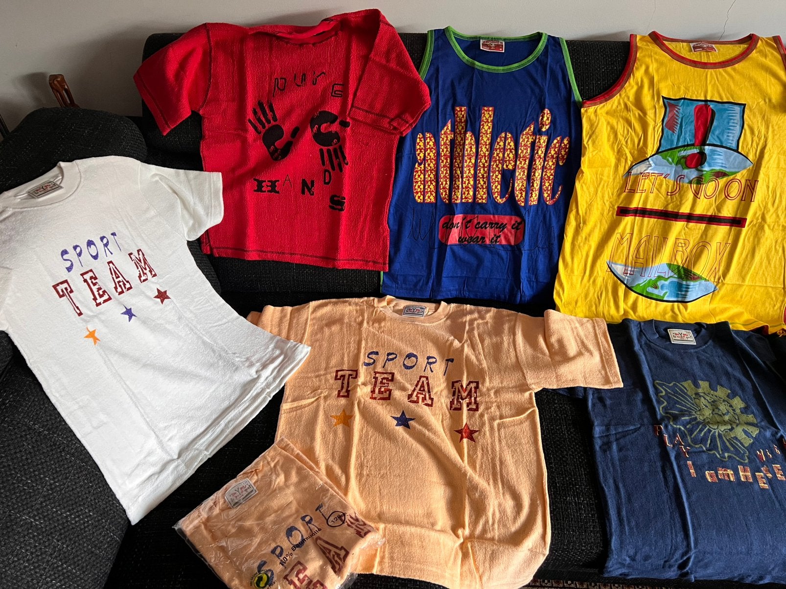 Badstof t-shirts, maten 116-176, Ophalen, Nieuw