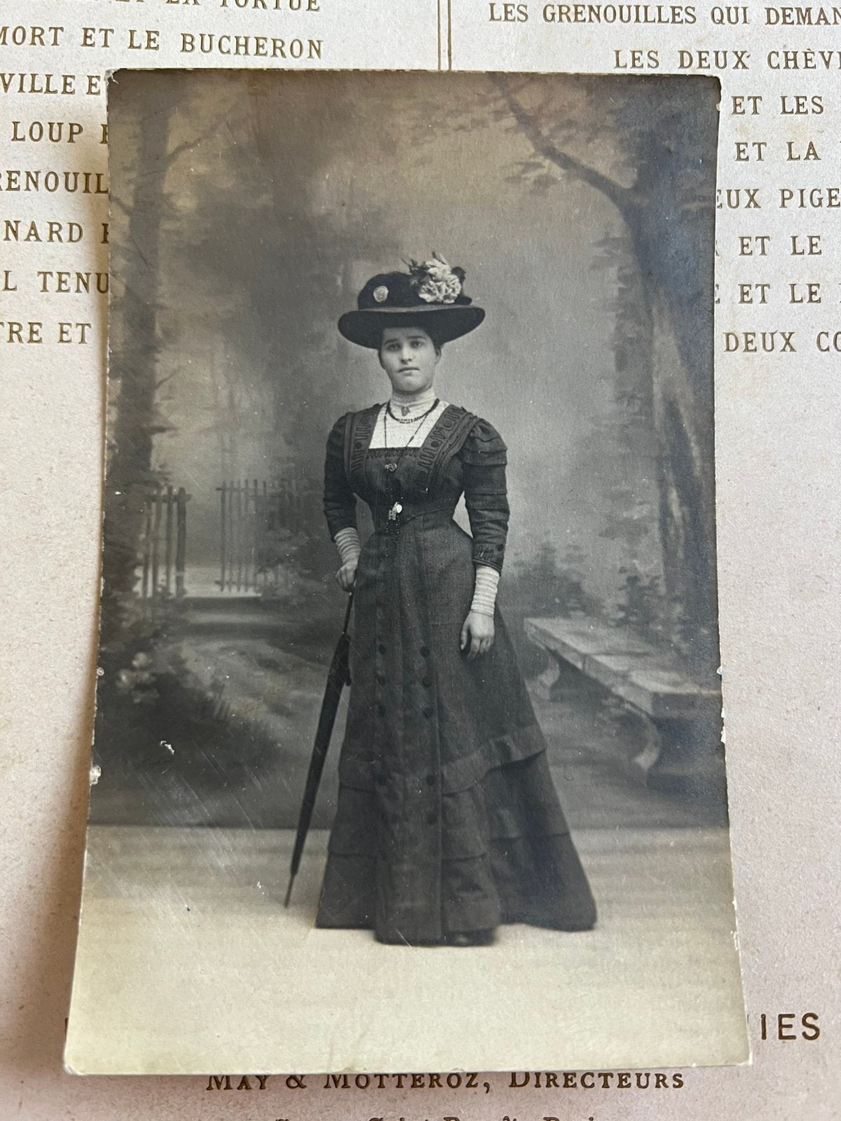 Foto - Dame met hoed (VD), Gebruikt, Foto, Ophalen of Verzenden, Voor 1940