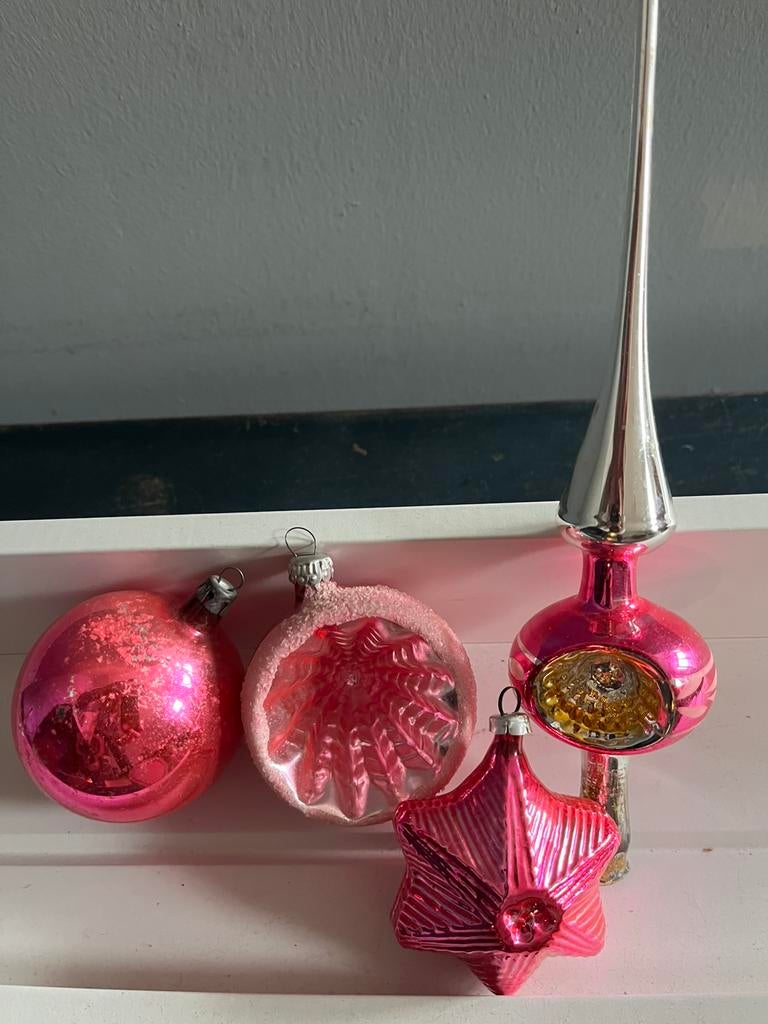 oude kerstballen, Diversen, Kerst, Ophalen of Verzenden, Zo goed als nieuw