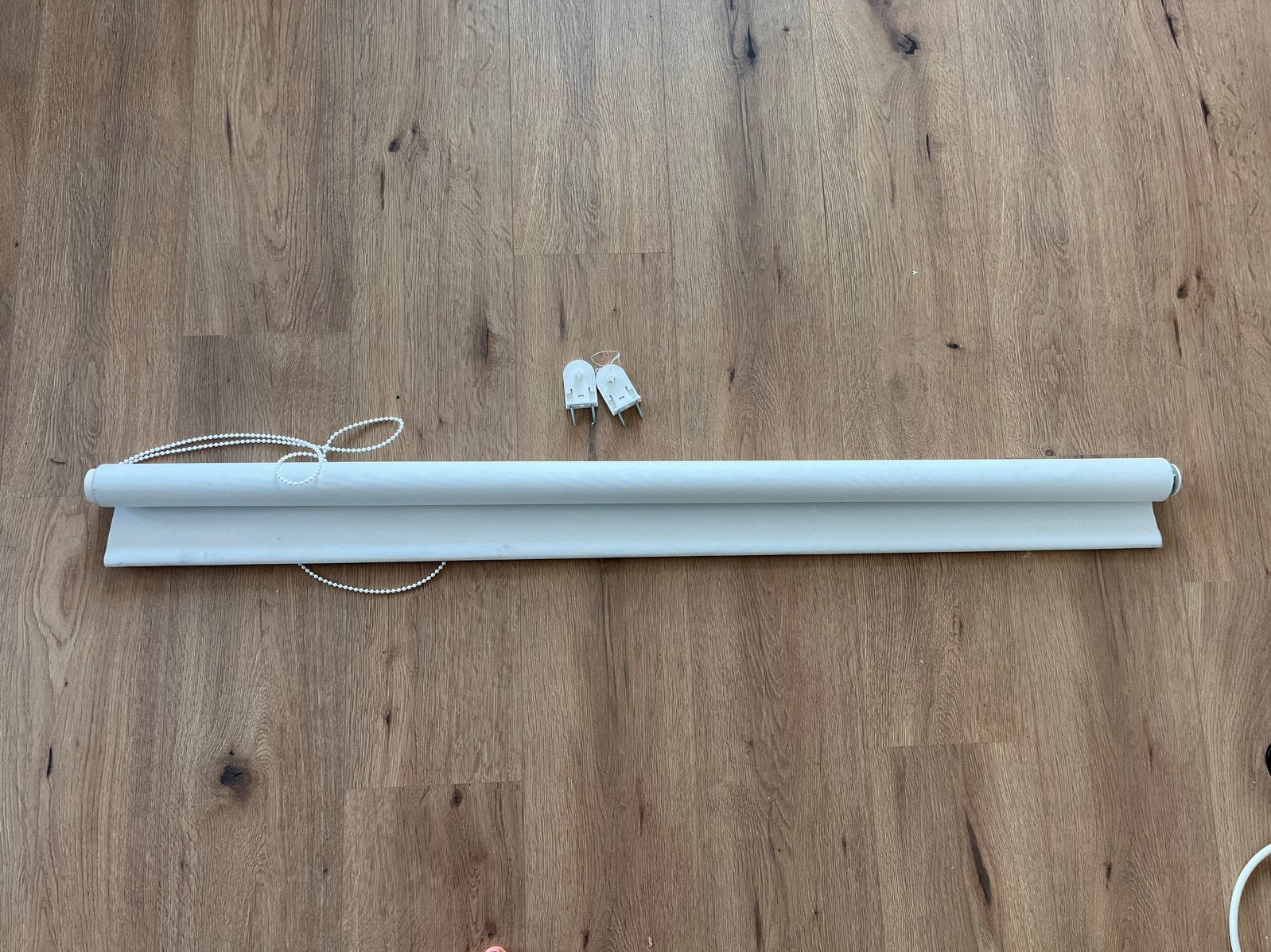 Rolgordijn wit 120 x 255 cm met bevestigingsmateriaal, Ophalen, Inclusief montageonderdelen, Gebruikt, Wit