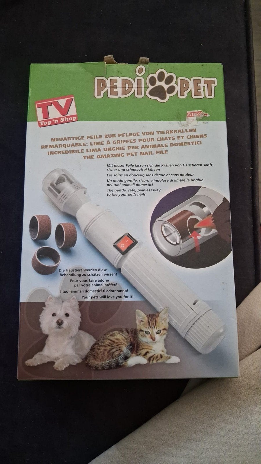 Is voor de nagels van honden en katten, Ophalen