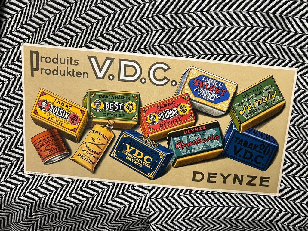 Reclame Deynze VDC, Ophalen of Verzenden, Reclamebord
