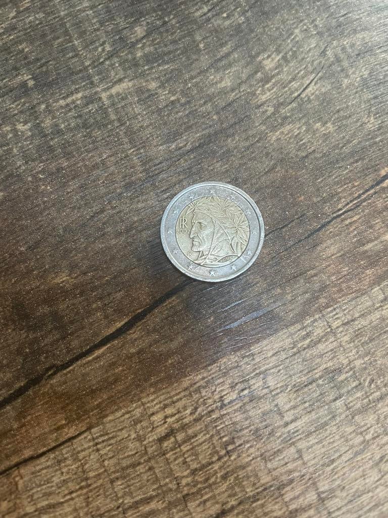 2 euromunt italië dante alighieri zeldzaam/speciaal 2002, Ophalen of Verzenden