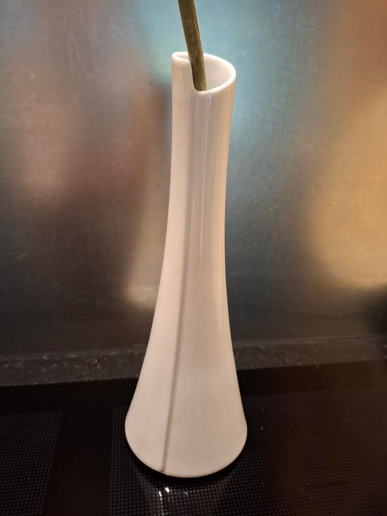 Arzberg wit porseleinen vaasje - Elegant en Tijdloos, Ophalen of Verzenden