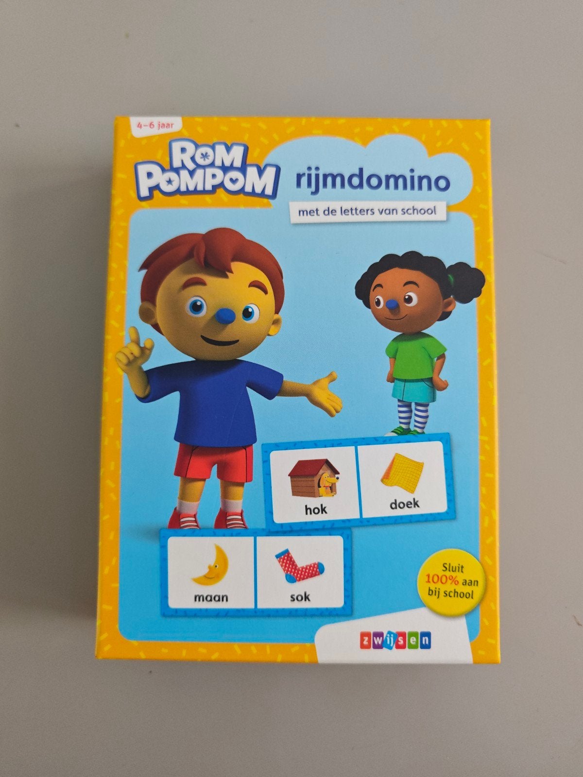 Rom Pom Pom Rijmdomino - Taal en Lezen (4+ jaar), Kinderen en Baby's, Speelgoed | Educatief en Creatief, Ophalen of Verzenden