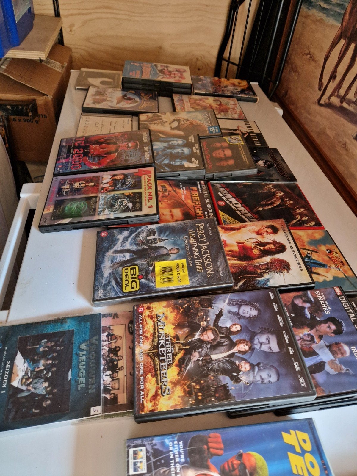Grote partij films op DVD en VHS - alles in 1 koop, Vanaf 16 jaar, Ophalen of Verzenden, Gebruikt