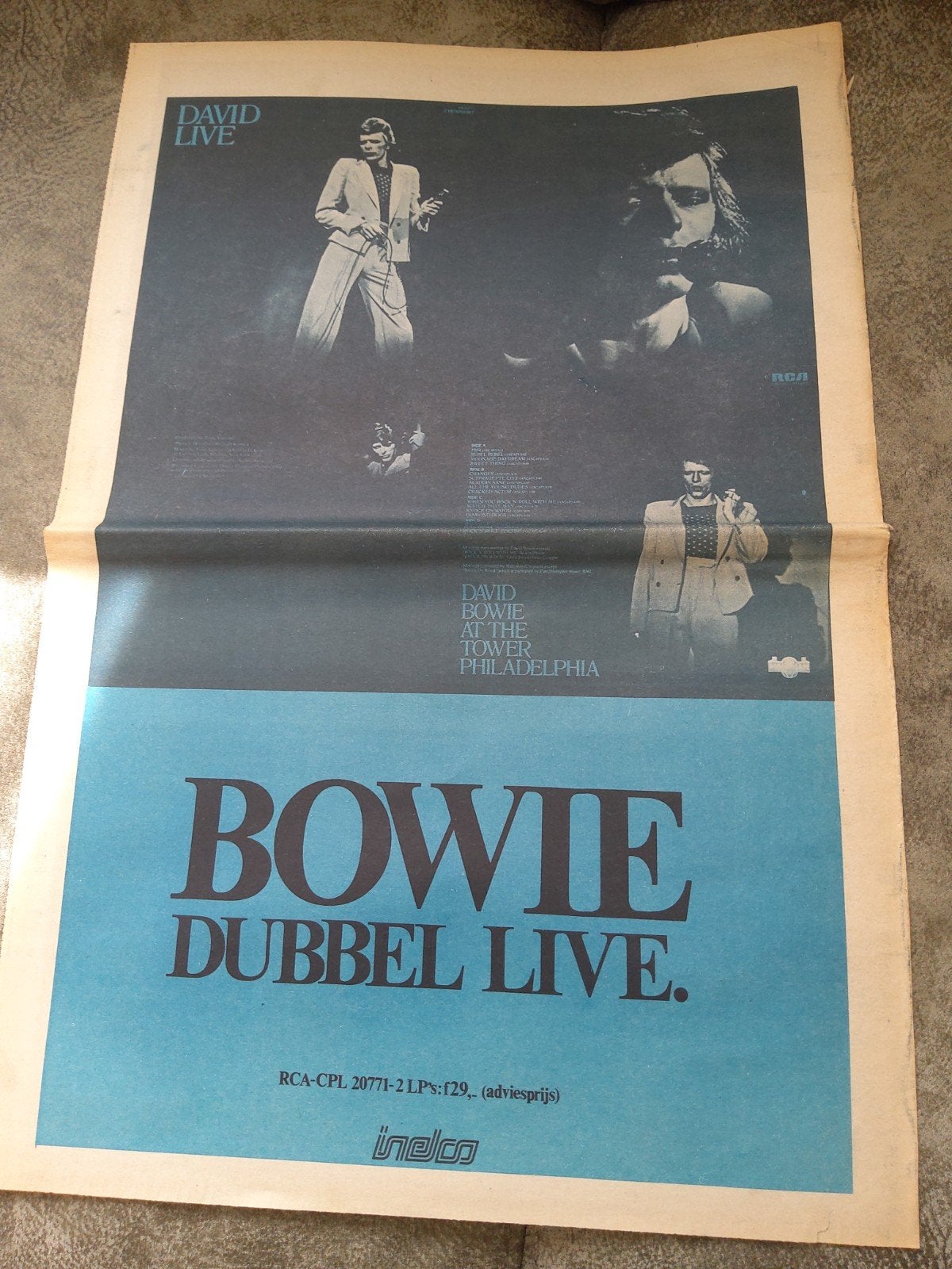 David Bowie:  Promo   Dubbel live, Ophalen of Verzenden