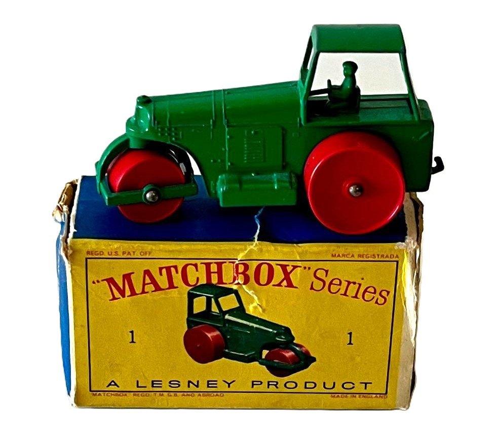 Lesney Matchbox #1 Aveling Barford Road Roller + Box, Ophalen of Verzenden, Gebruikt, Overige typen, Matchbox