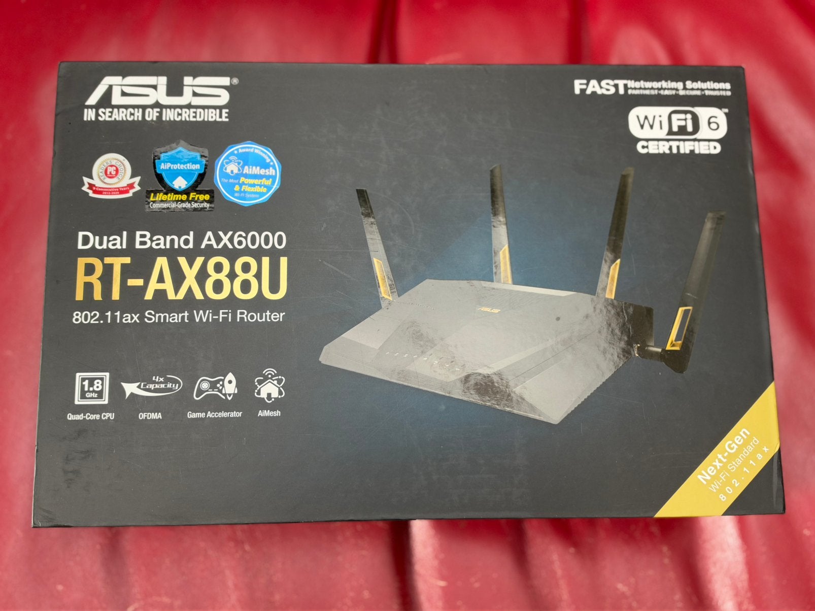 Asus RT-AX88U wifi 6 router in doos, Ophalen of Verzenden, Zo goed als nieuw