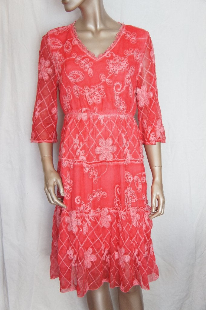 101 IDEES jurk maat L/XL ( valt 40/42), Verzenden, Zo goed als nieuw, Maat 38/40 (M), Knielengte