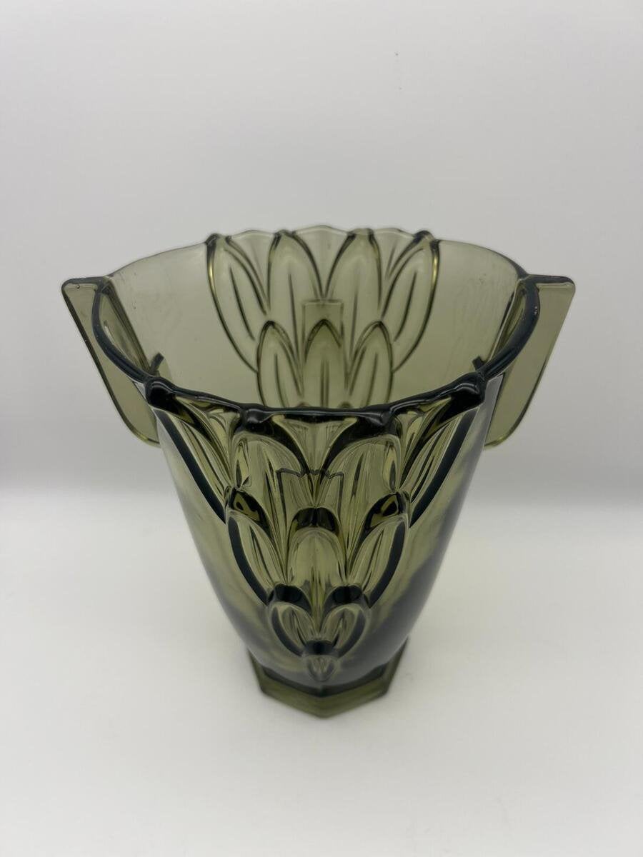 Kavel 92 - Stolzle Hermanova Hut - Grote Art Deco persglas, Ophalen