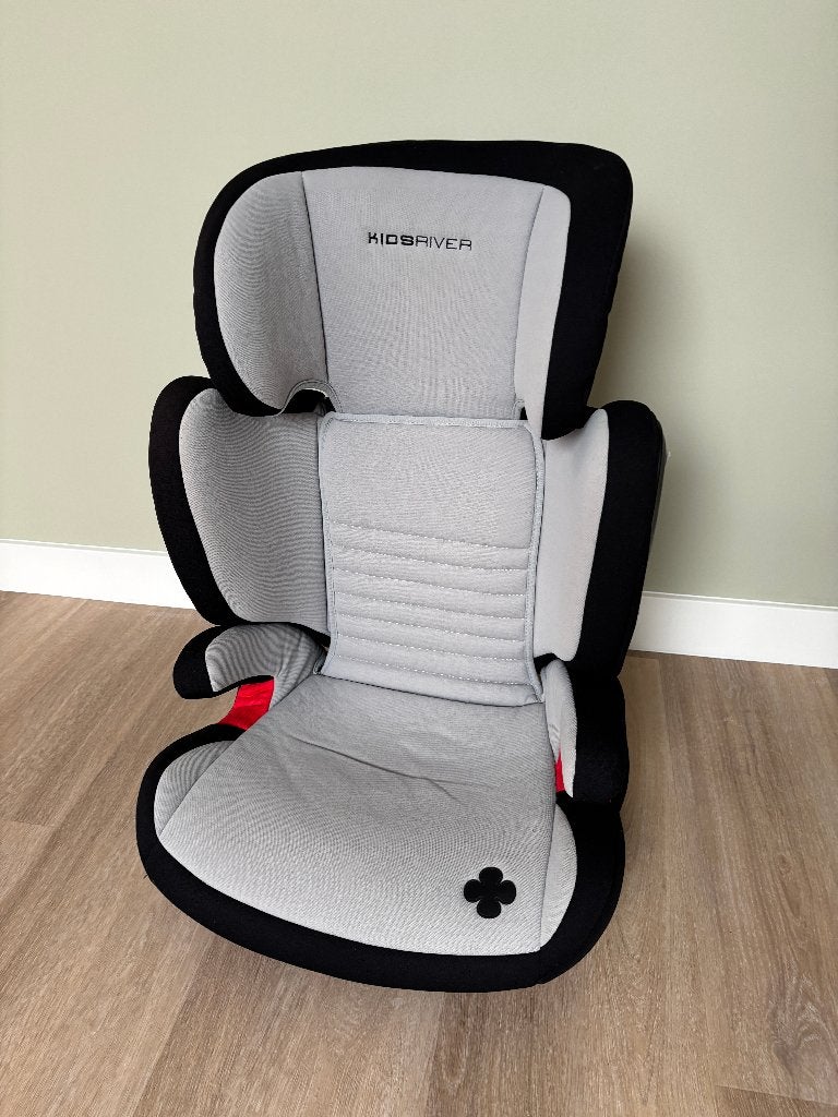 Kidsriver Alant Isofix Grijs, Autogordel, 15 t/m 36 kg, Zo goed als nieuw, Afneembare rugleuning