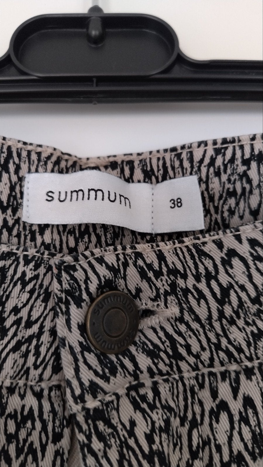 Summum broek crème zwart maat 38, Maat 38/40 (M), Zwart, Ophalen of Verzenden, Zo goed als nieuw