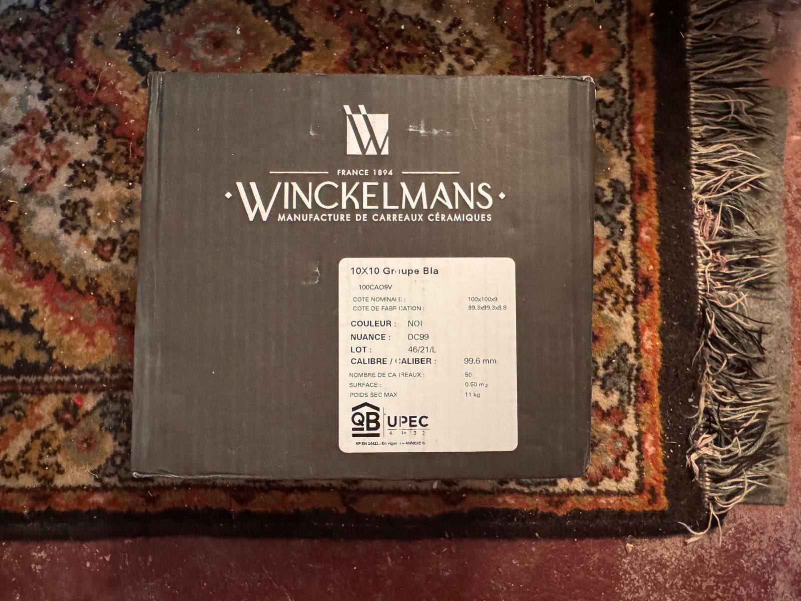 Winckelmans 10x10 (9,6x9,6) Zwarte Tegels - Nieuw, Doe-het-zelf en Verbouw, Keramiek, Nieuw, Ophalen of Verzenden, Minder dan 20 cm