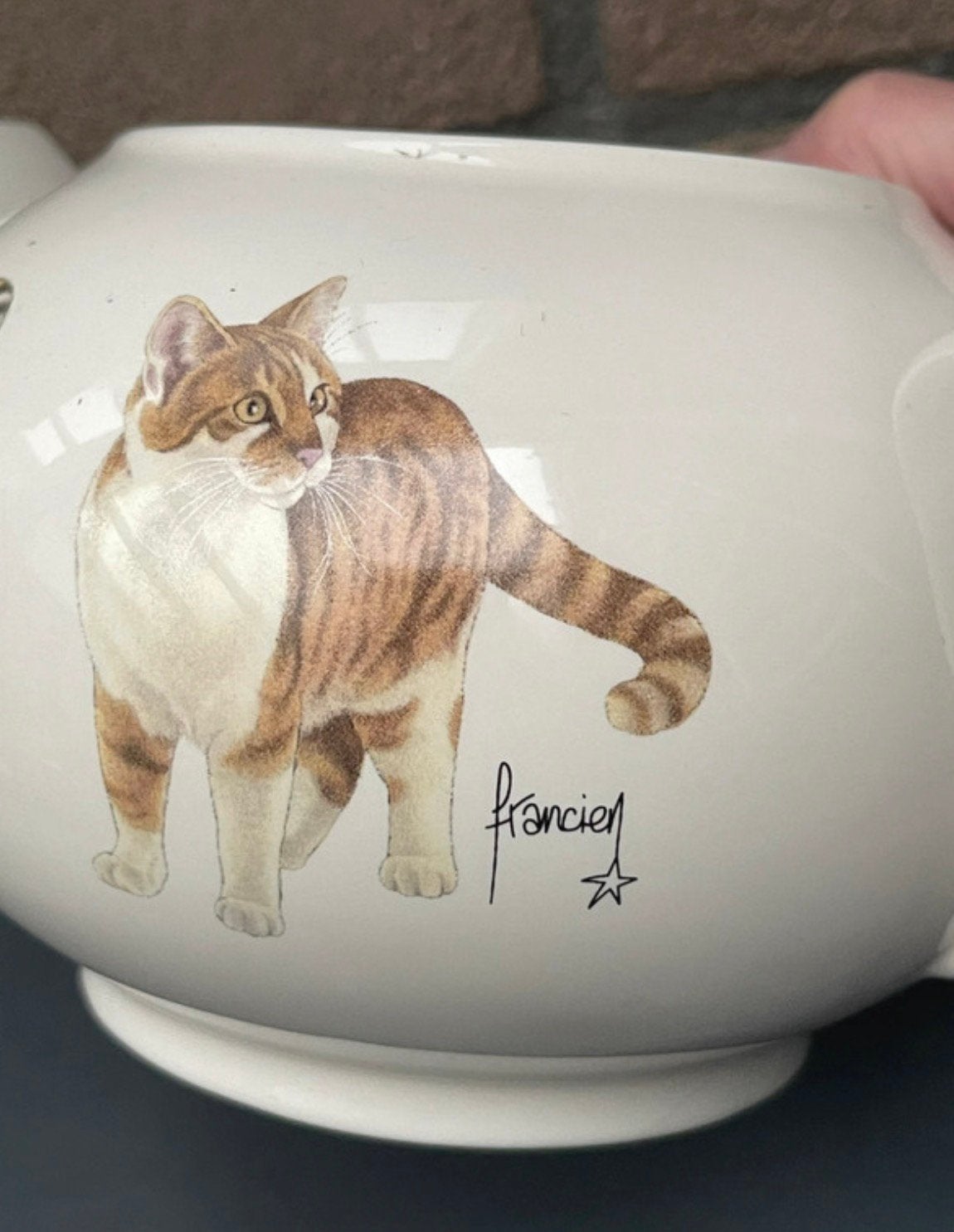 Gezocht: franciens katten servies, Ophalen of Verzenden