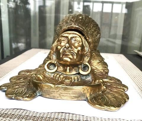 Inktpot Brons Museumstuk Antiek✨😎💎😍👀🎁😍🤗👌, Ophalen of Verzenden, Brons