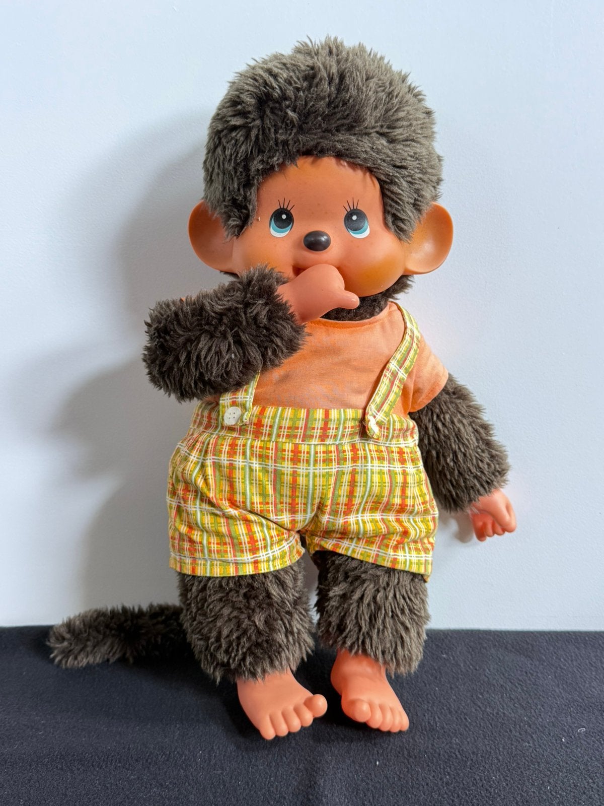 Grote Vintage Monchhichi aap jaren '70 of '80, Verzamelen, Poppen, Ophalen of Verzenden, Gebruikt, Pop