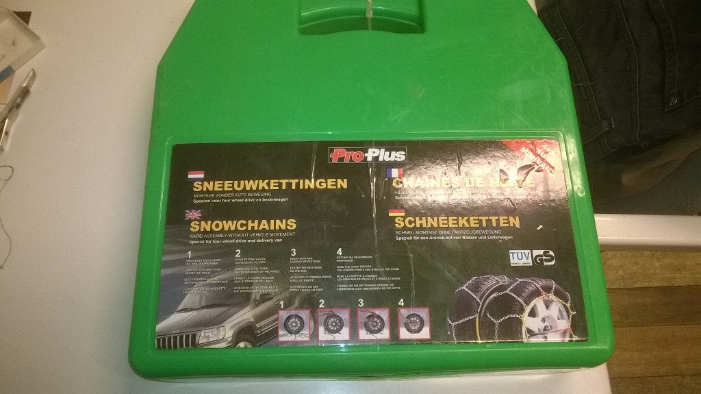 sneeuwkettingen, Ophalen, Nieuw
