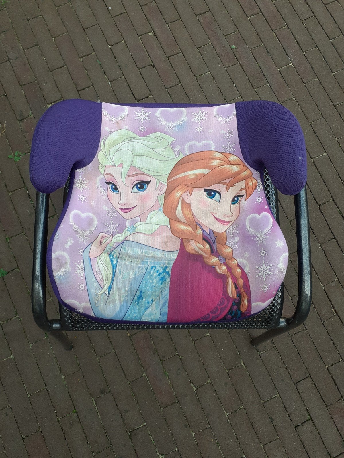 Autostoel verhoger Frozen Anna & Elsa, Overige merken, 15 t/m 36 kg, Ophalen of Verzenden, Gebruikt