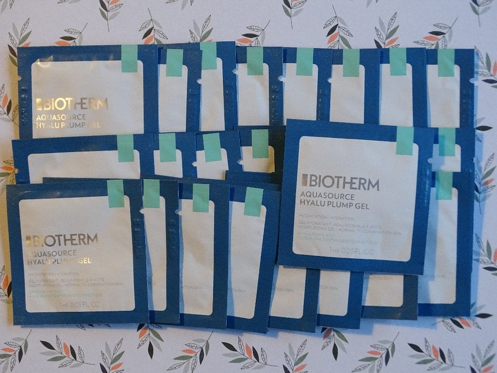 Biotherm Aquasource Hyalu Plump Gel (25 proefjes), Ophalen of Verzenden, Nieuw, Gehele gezicht, Verzorging
