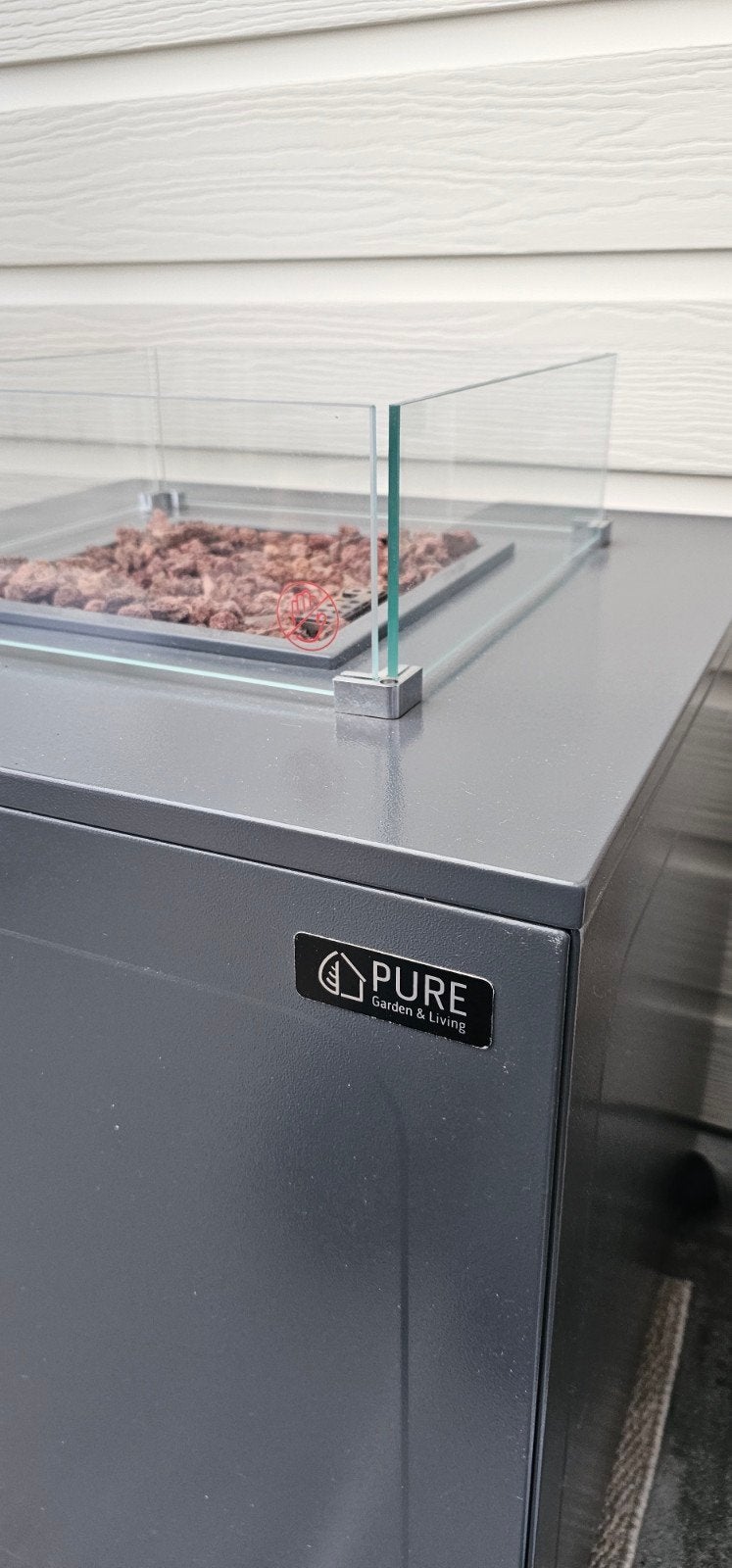 Pure Garden & Living Vuurtafel Cube 600 - Zo goed als nieuw, Tuin en Terras, Ophalen, Zo goed als nieuw