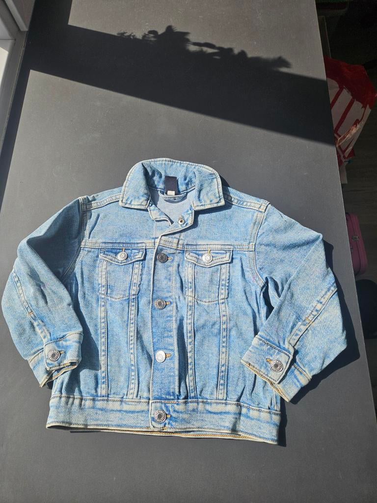 H&m spijkerjasje, maat 110, jongen, Ophalen, H&M, Zo goed als nieuw, Jongen