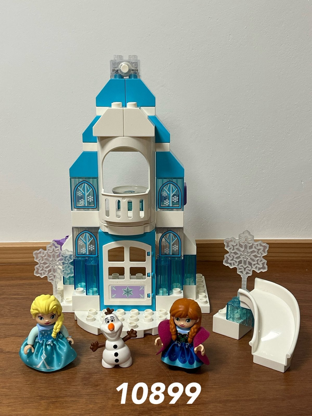 Duplo Frozen ijskasteel Anna en Elsa 10899 (compleet) 1, Ophalen of Verzenden, Zo goed als nieuw, Complete set, Duplo