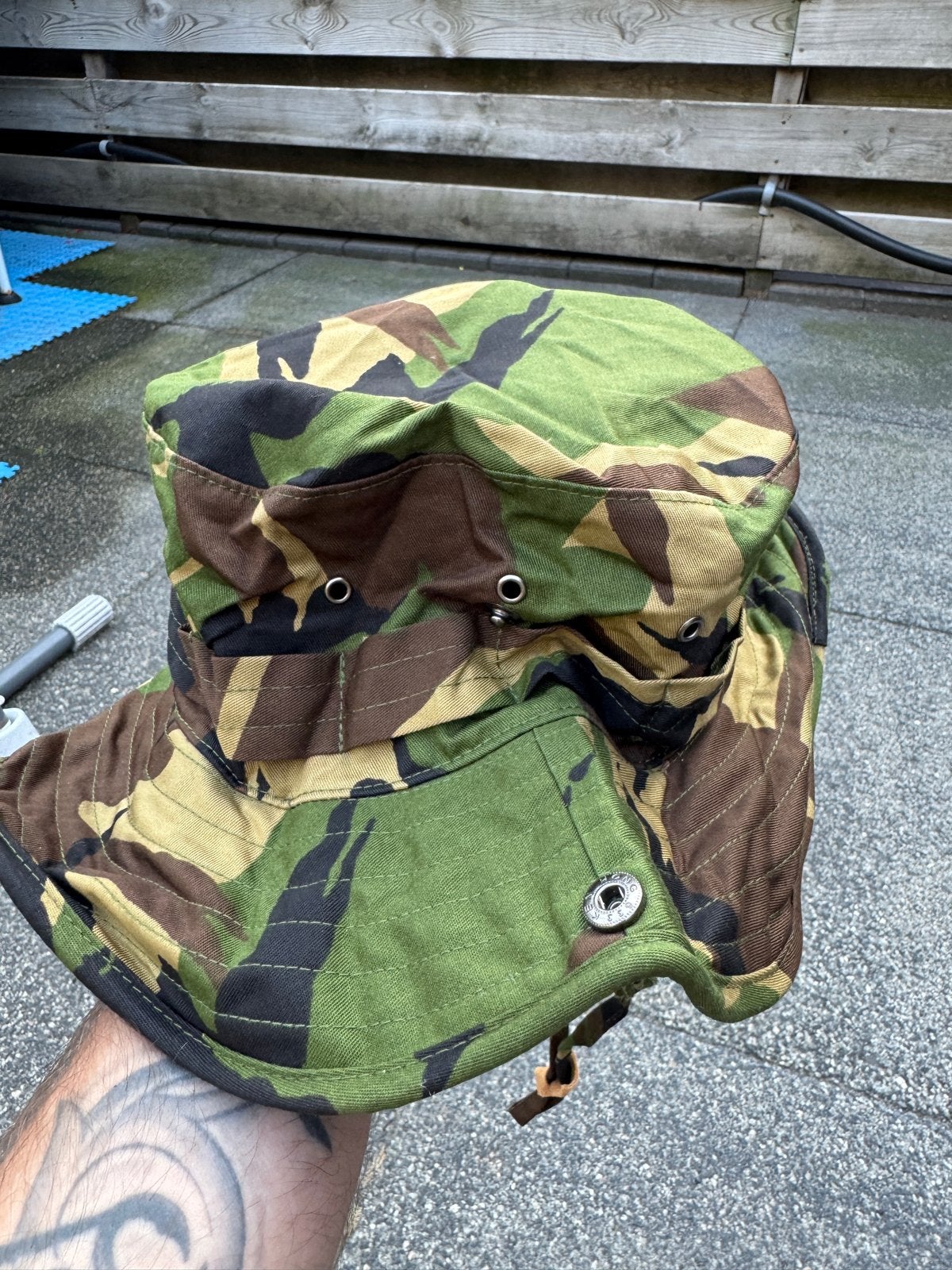 Junglehoed Maat 58 Camouflage Buitenhoed, Ophalen, Gedragen, Hoed