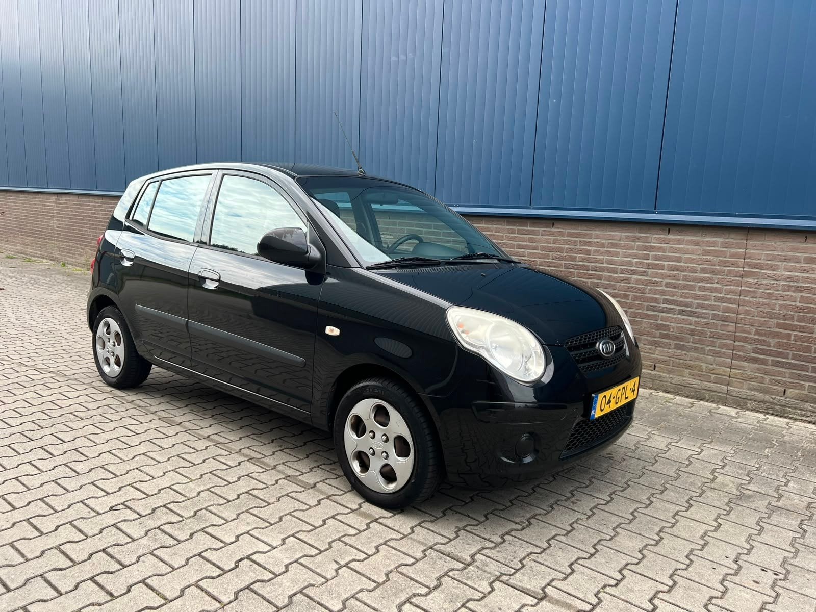Kia Picanto 1.0 2008 Zwart, Auto's, Voorwielaandrijving, 836 kg, 4 cilinders, 400 kg