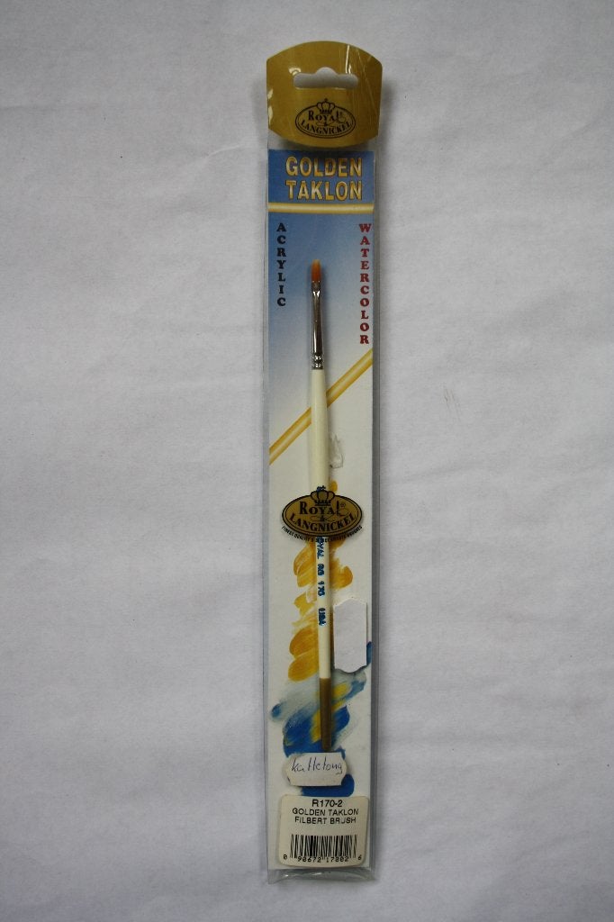 Royal golden taklon filbert brush penseel R170 nr.2, Ophalen of Verzenden, Nieuw, Penseel of Kwast