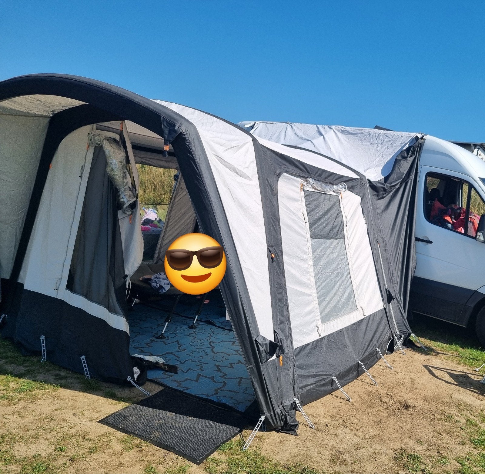 Campertent / bustent / voortent Startcamp Discovery Air, Caravans en Kamperen, Ophalen, Zo goed als nieuw