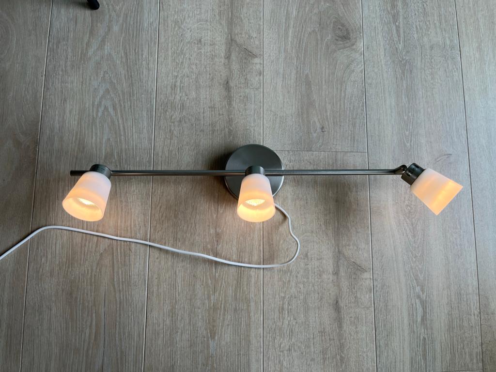 IKEA plafondspot halogeen inclusief lampjes - 75 cm, Ophalen, Gebruikt, Metaal