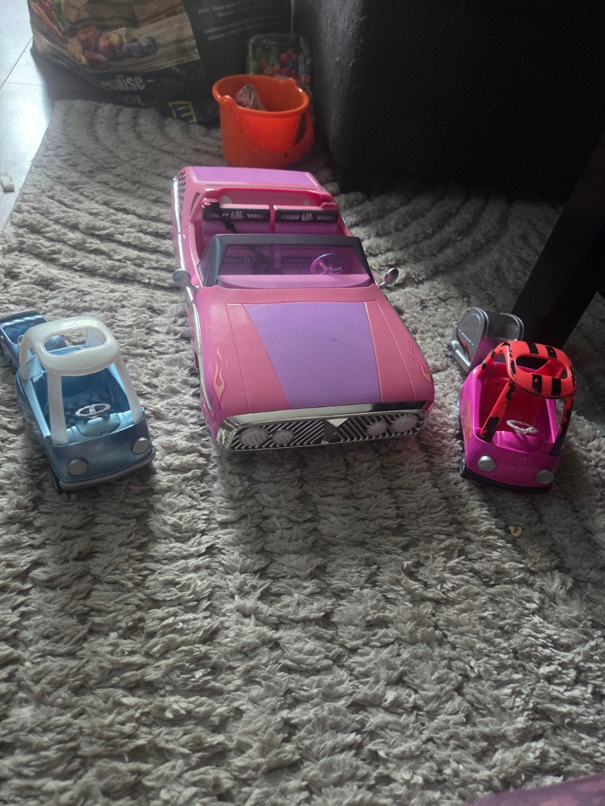 l.o.l Roze cabrio, blauwe auto en roze, Ophalen, Gebruikt