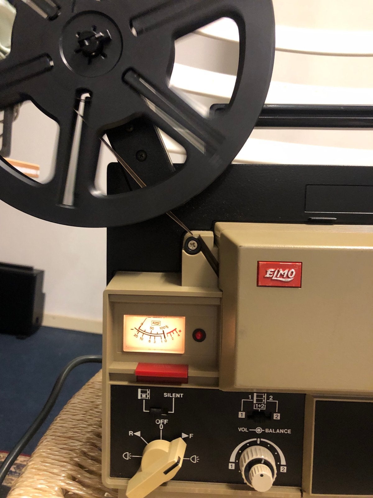 Elmo ST-180 2-Track Super 8 Filmprojector met Geluid, Audio, Tv en Foto, Filmrollen, Ophalen, 8mm film
