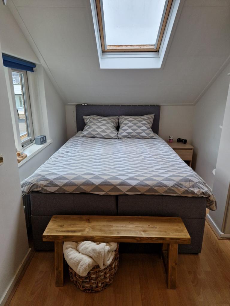 Boxspring, Ophalen, Tweepersoons, 140 cm, Stof