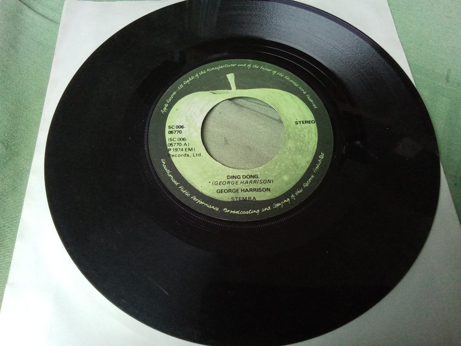 George Harrison.             ding dong, Verzenden, Gebruikt, 7 inch, Pop