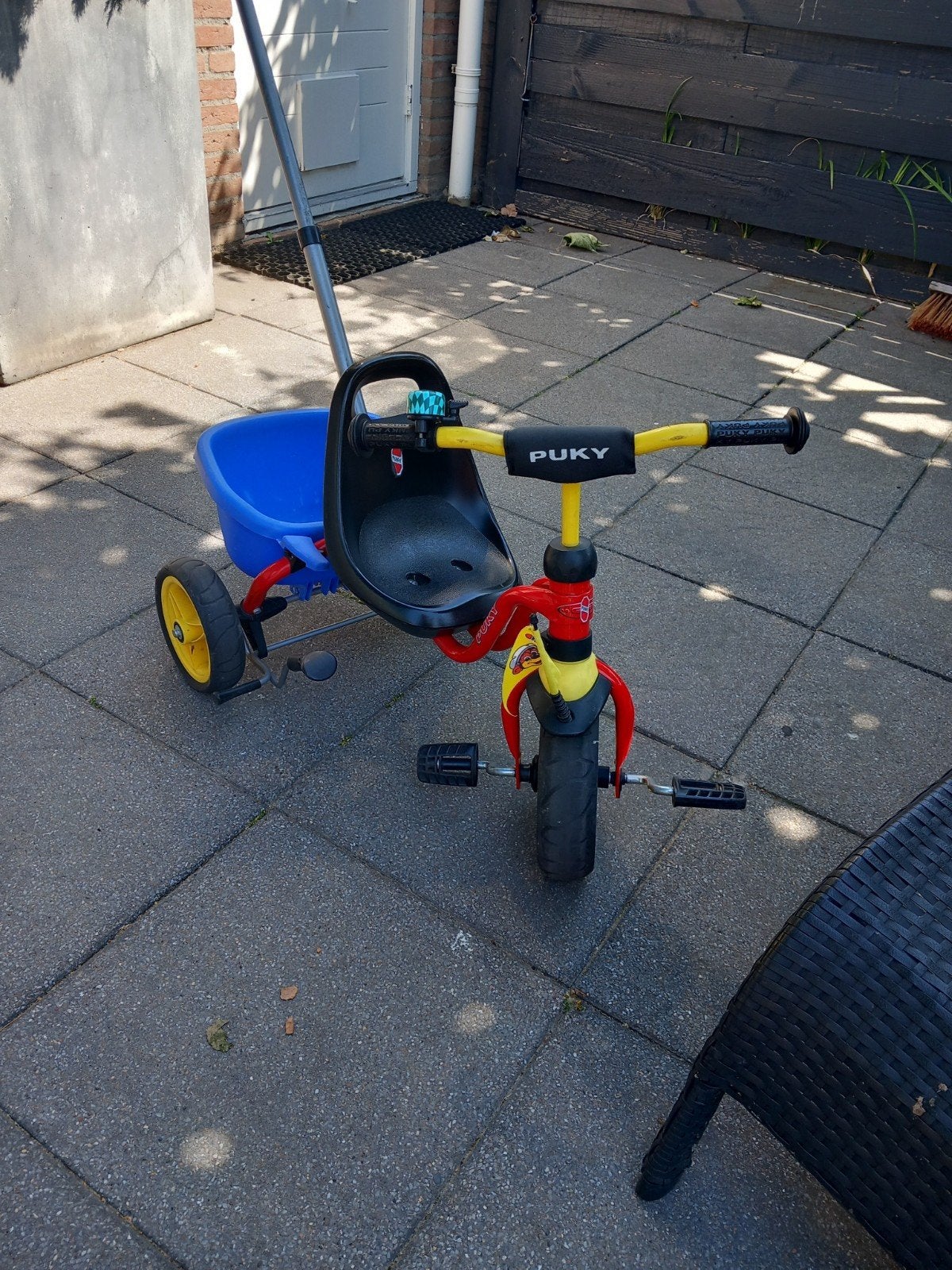 Puky driewieler met duwstang, Ophalen, Gebruikt