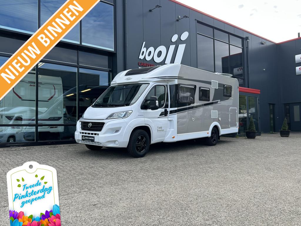 Carado T448 Emotion + Levelsysteem, Caravans en Kamperen, Fiat, Half-integraal, Carado, Tot en met 4
